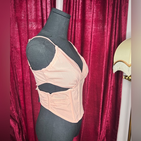 Brand NWT MISBHV blush corset top Sz L (runs small) - Picture 3 of 3